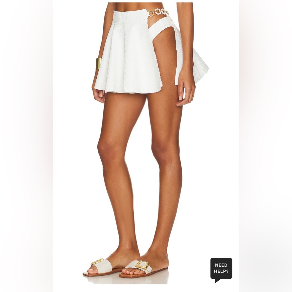 Aquamanile Jacquard Circle Skirt in Off White
